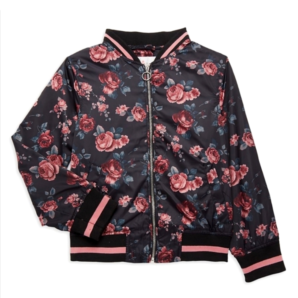 Urban Republic Floral Bomber Jacket